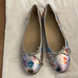 KHRIO BALLET FLATS.   SILVER, BLUE, LAVENDER, ORANGE AND GREEN.  NEW